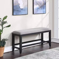 GDFStudio Nicole 47 W Modern Upholstered Fabric Hardwood Counter Bench