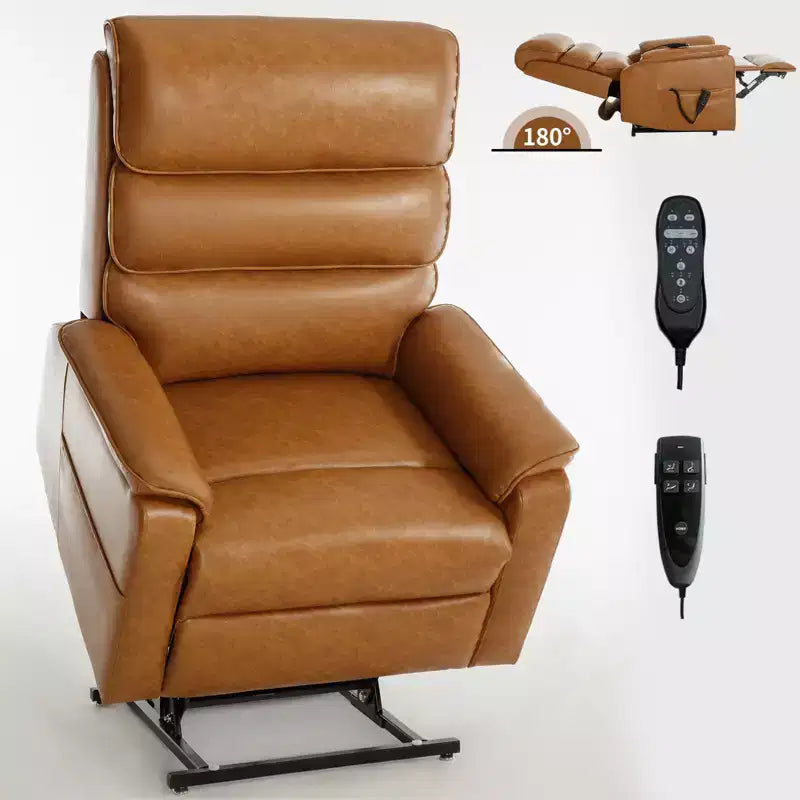 Fauteuil inclinable avec fonction de levage, chauffage et massage, fauteuil inclinable électrique moderne avec télécommande et double moteur