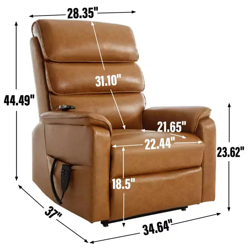 Fauteuil inclinable avec fonction de levage, chauffage et massage, fauteuil inclinable électrique moderne avec télécommande et double moteur