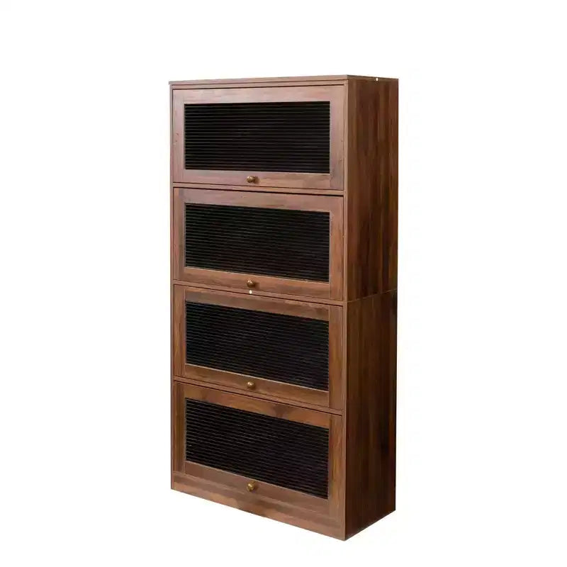 Buffet de cuisine  avec 6 portes, armoire de rangement multifonctionnelle avec 1 étagère ouverte et 1 tiroir