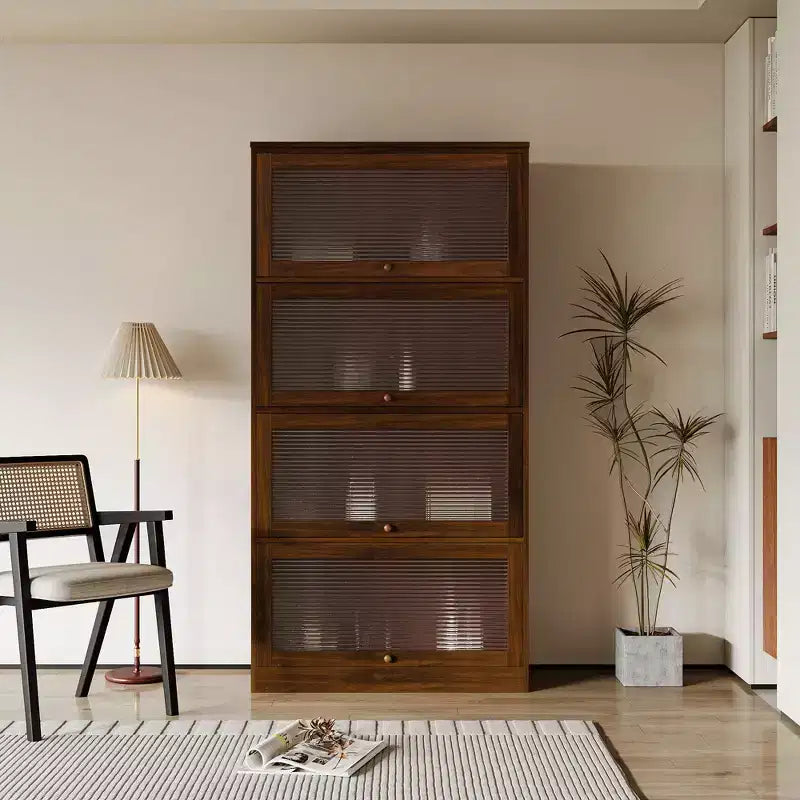 Buffet de cuisine  avec 6 portes, armoire de rangement multifonctionnelle avec 1 étagère ouverte et 1 tiroir