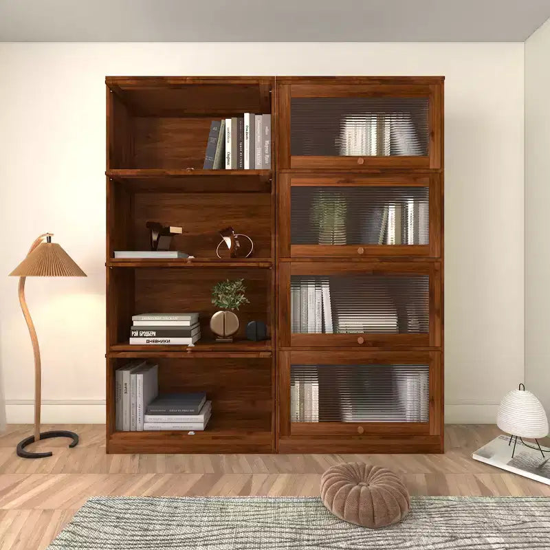 Buffet de cuisine  avec 6 portes, armoire de rangement multifonctionnelle avec 1 étagère ouverte et 1 tiroir