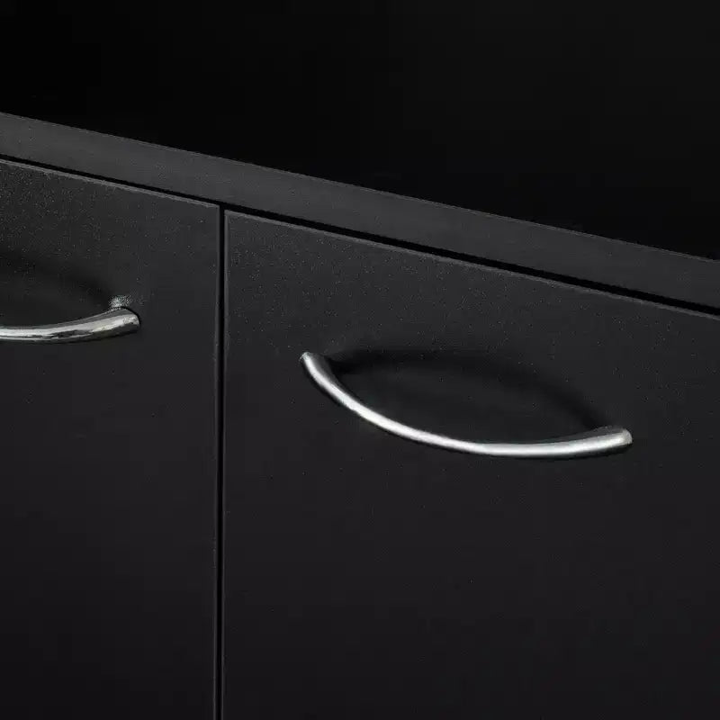 Buffet de cuisine  avec 6 portes, armoire de rangement multifonctionnelle avec 1 étagère ouverte et 1 tiroir