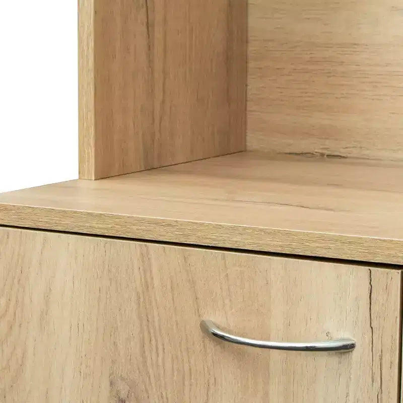 Buffet de cuisine  avec 6 portes, armoire de rangement multifonctionnelle avec 1 étagère ouverte et 1 tiroir