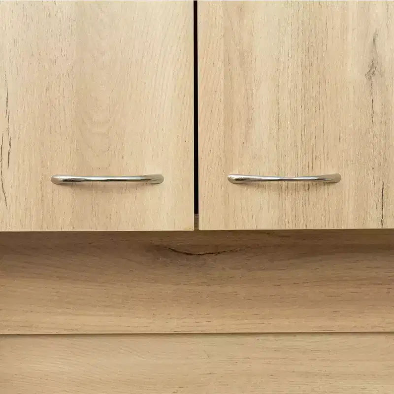 Buffet de cuisine  avec 6 portes, armoire de rangement multifonctionnelle avec 1 étagère ouverte et 1 tiroir