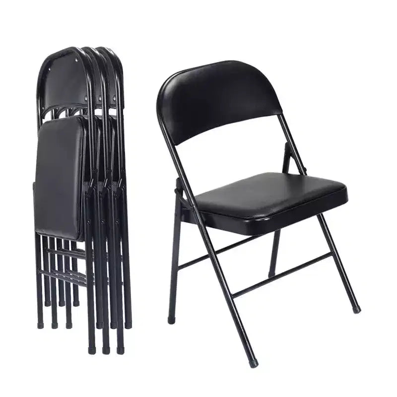 Karl Home | Plastic / Resin Padded Office Folding Chairs Folding Chair Set (Set of 4)