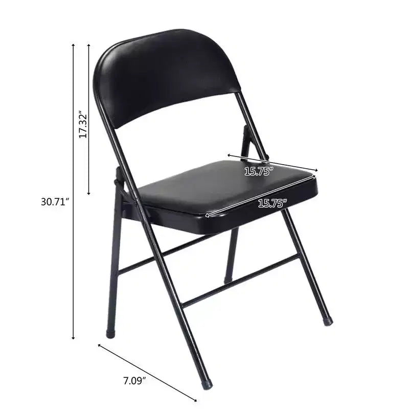 | Chaises pliantes de bureau rembourrées en plastique / résine Ensemble de chaises pliantes (lot de 4)