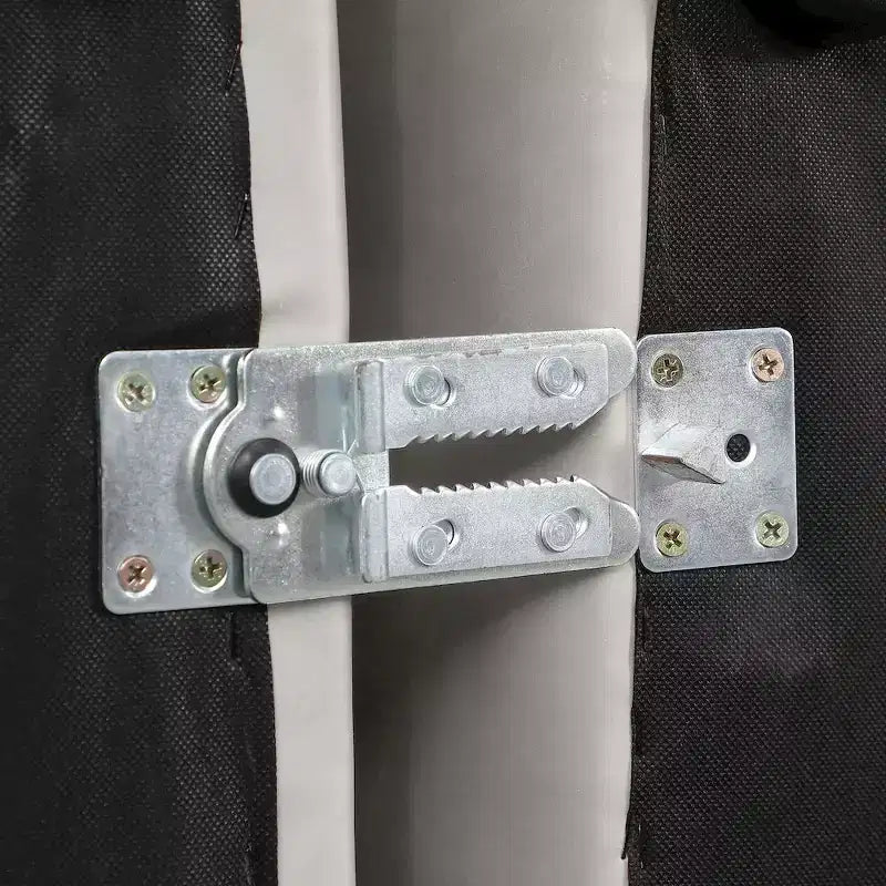 Meuble, pouf carré en cuir végétalien crème