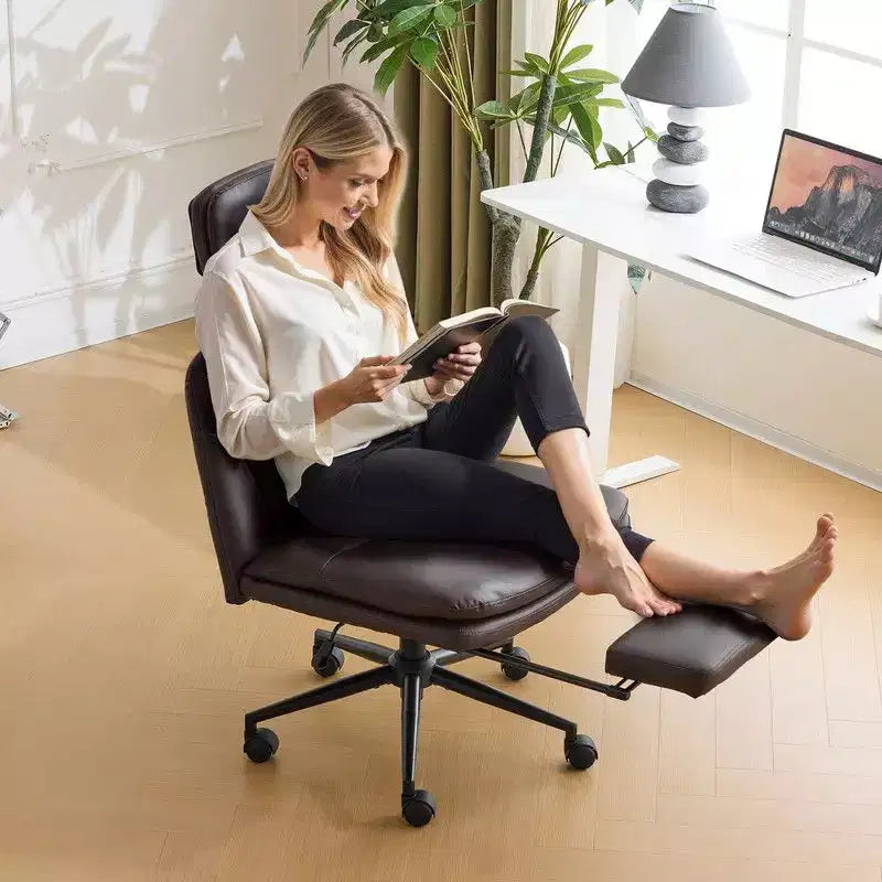 | Chaise de bureau blanche 24,41 pouces