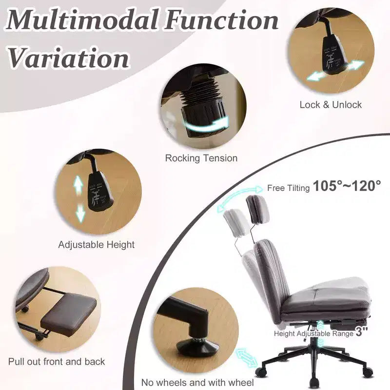 | Chaise de bureau blanche 24,41 pouces
