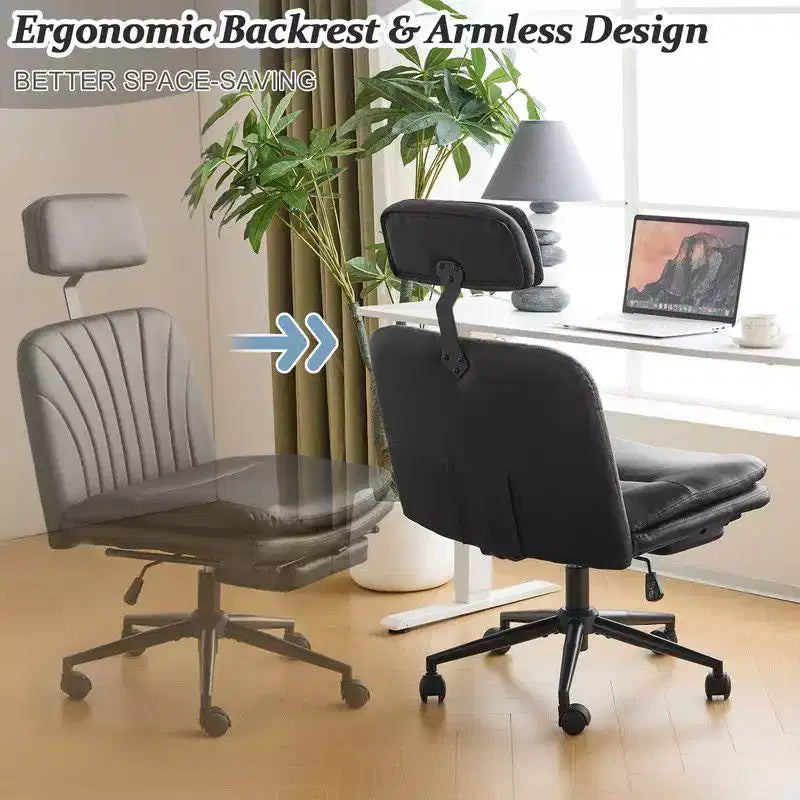 | Chaise de bureau blanche 24,41 pouces