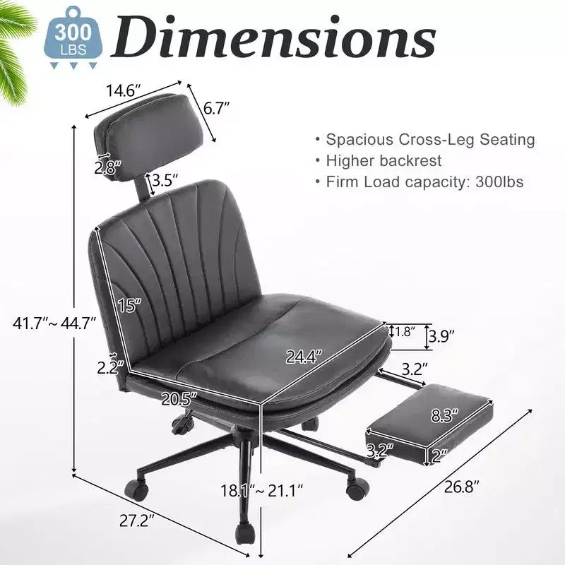 | Chaise de bureau blanche 24,41 pouces