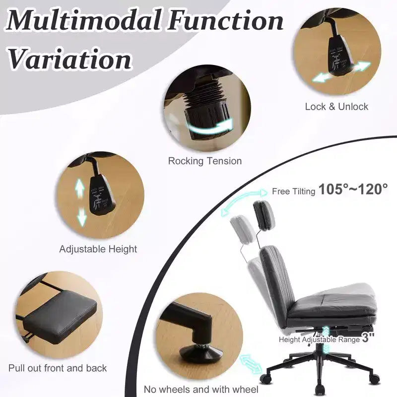| Chaise de bureau blanche 24,41 pouces