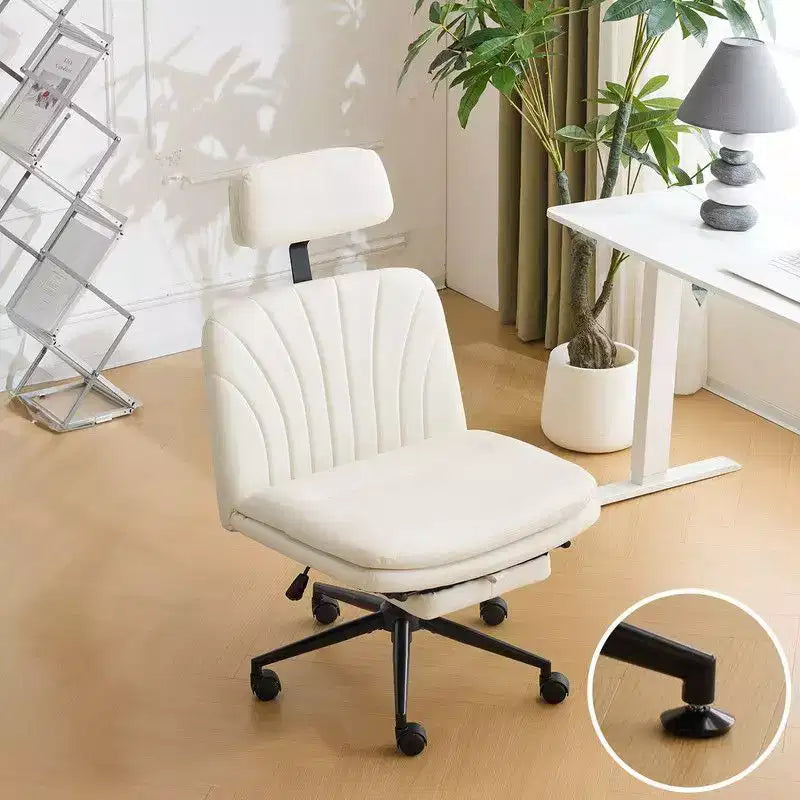 Karl Home | 24.41 inch White Task Office Chair