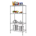 4-Shelf Adjustable Wire Shelving Unit