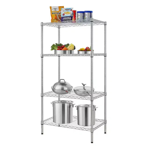 4-Shelf Adjustable Wire Shelving Unit