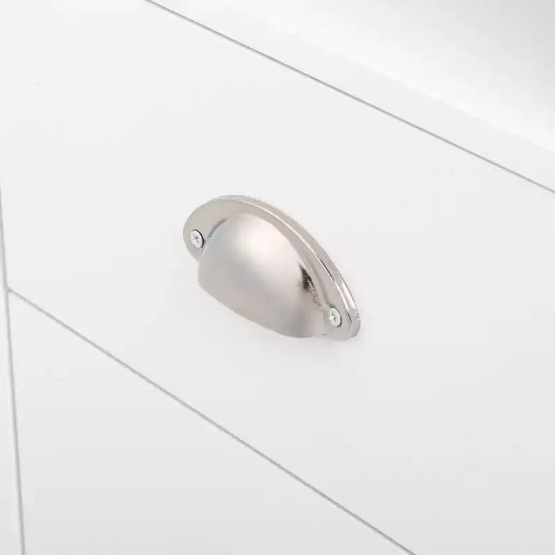 Tables de chevet 2 tiroirs en MDF blanc de 40 cm (15,75 po) de large