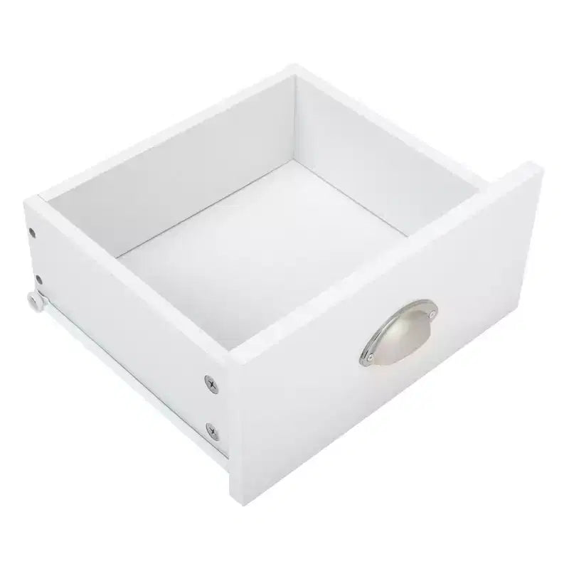 Tables de chevet 2 tiroirs en MDF blanc de 40 cm (15,75 po) de large