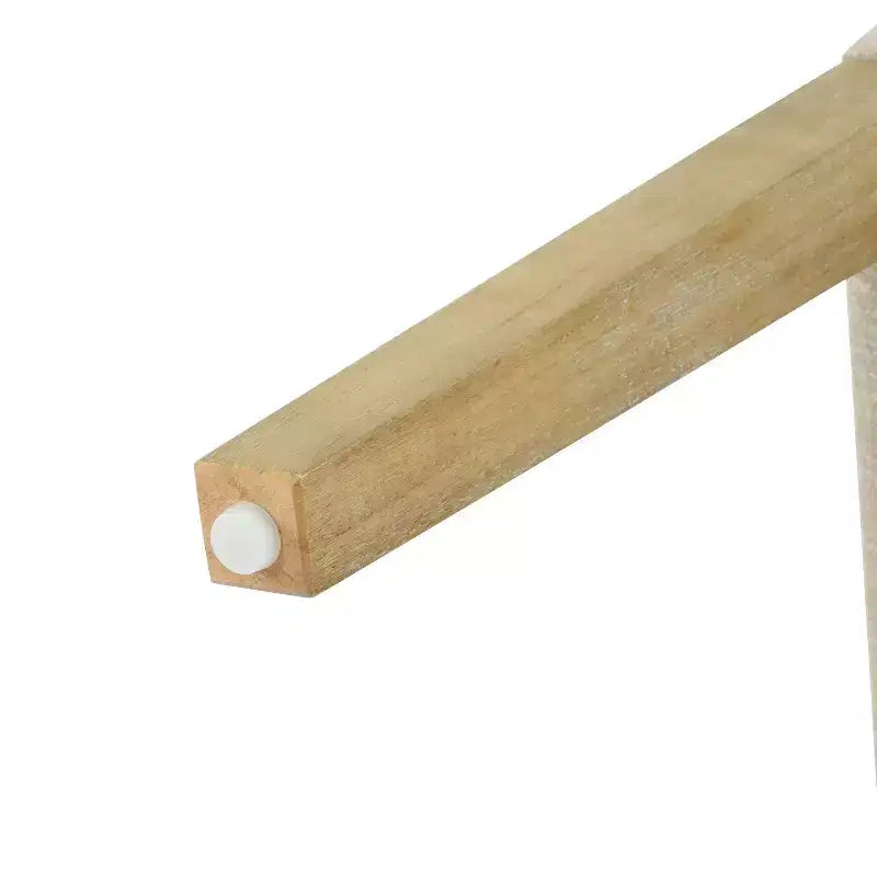 Chaises de salle à manger modernes rembourrées en bois d'hévéa (lot de 2)