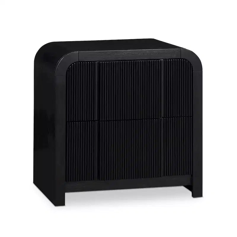 Meridian Furniture,Fluted Nightstand