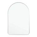 HomeRoots 39 Silver Arch Metal Framed Bathroom Vanity Mirror