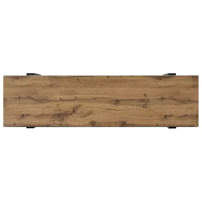 Banc en bois ultra-épais avec piètement métallique et pieds antidérapants