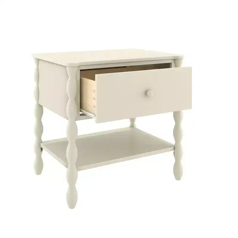 Table de chevet Jenny Lind avec 1 tiroir et étagère inférieure