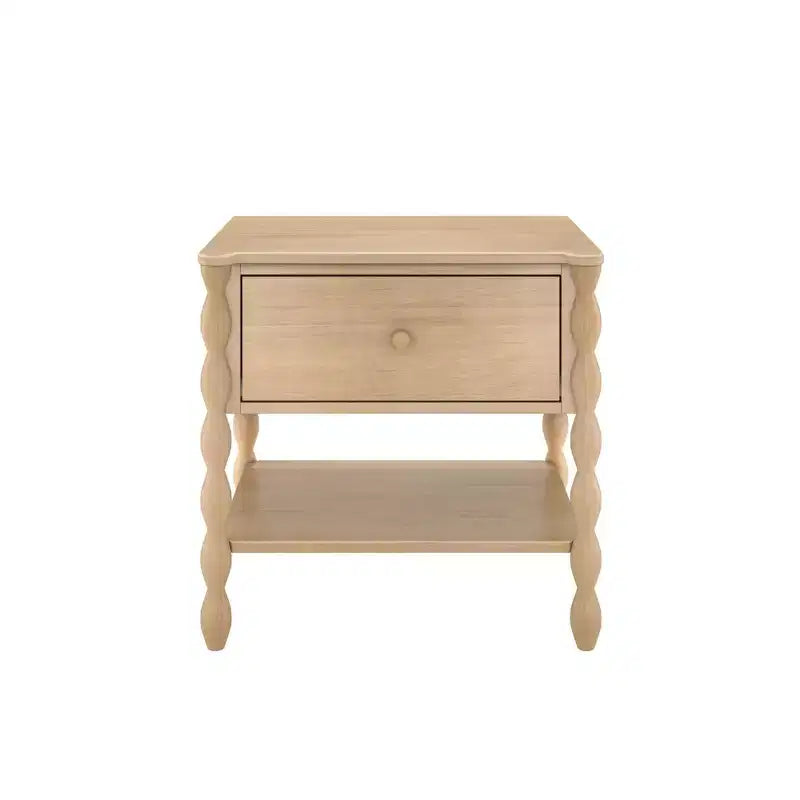 Table de chevet Jenny Lind avec 1 tiroir et étagère inférieure