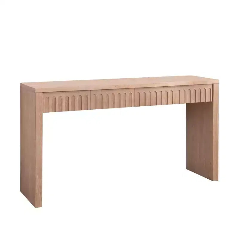 Console moderne en bois de 150 cm avec 4 tiroirs
