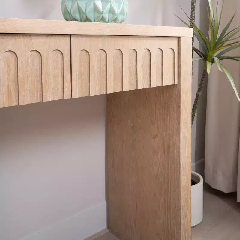 Console moderne en bois de 150 cm avec 4 tiroirs