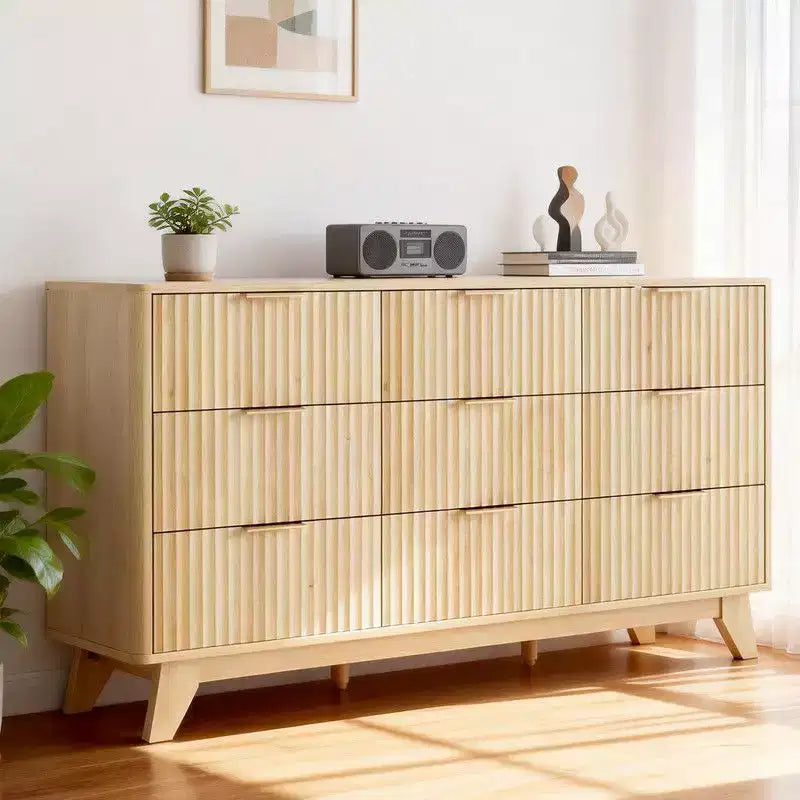 Karl Home 57In. 9 Drawer Grid Chest Dresser