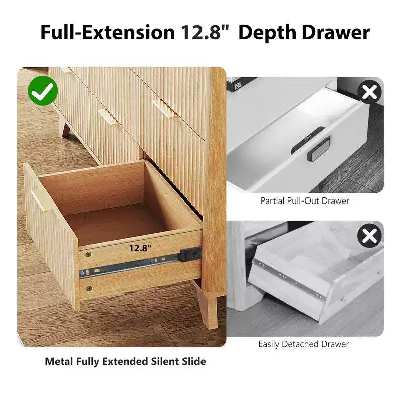 Commode 9 tiroirs de 57 po.