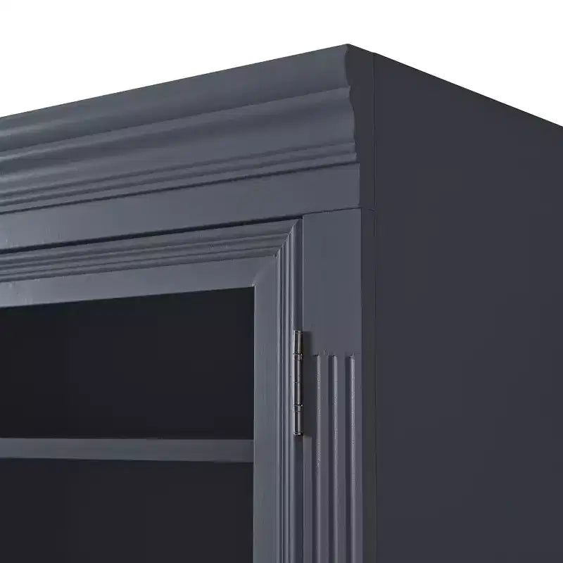 Armoire de cuisine haute avec prises de courant, meuble de rangement autonome avec 3 tiroirs et étagères réglables pour salle à manger