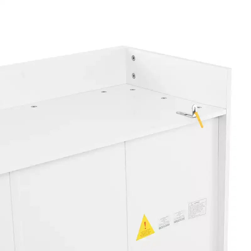 Armoire de cuisine haute avec prises de courant, meuble de rangement autonome avec 3 tiroirs et étagères réglables pour salle à manger