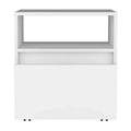 HomeRoots 21 White Wood One Drawer Nightstand