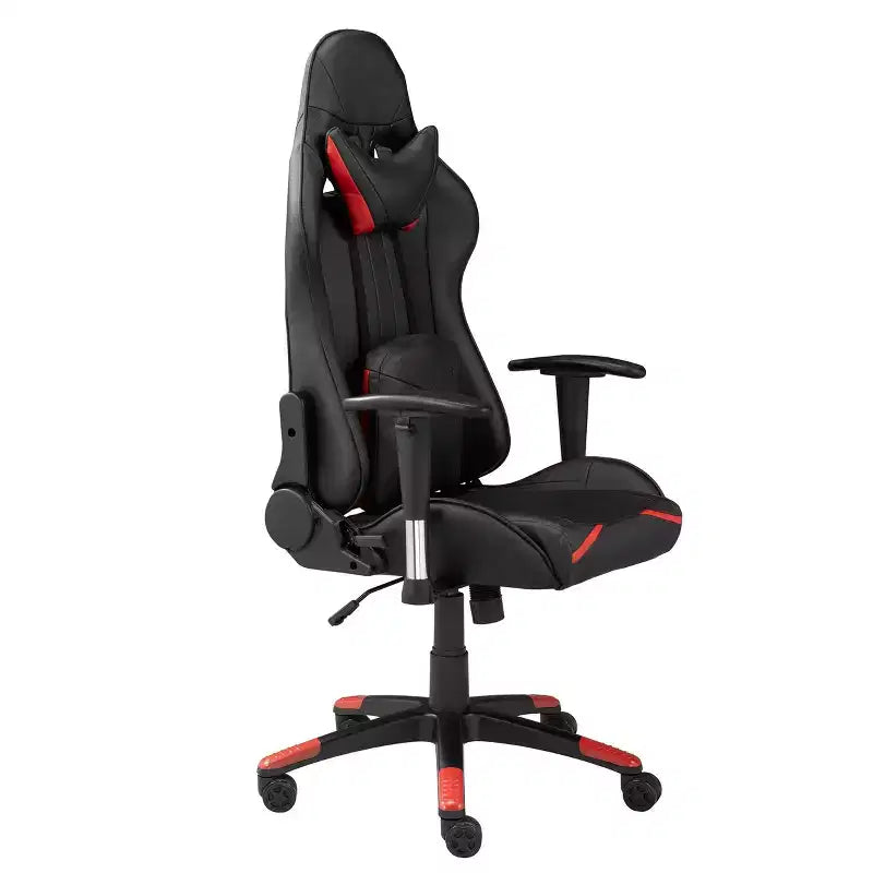 Brassex 52" Lucas Gaming Chair Black/Red