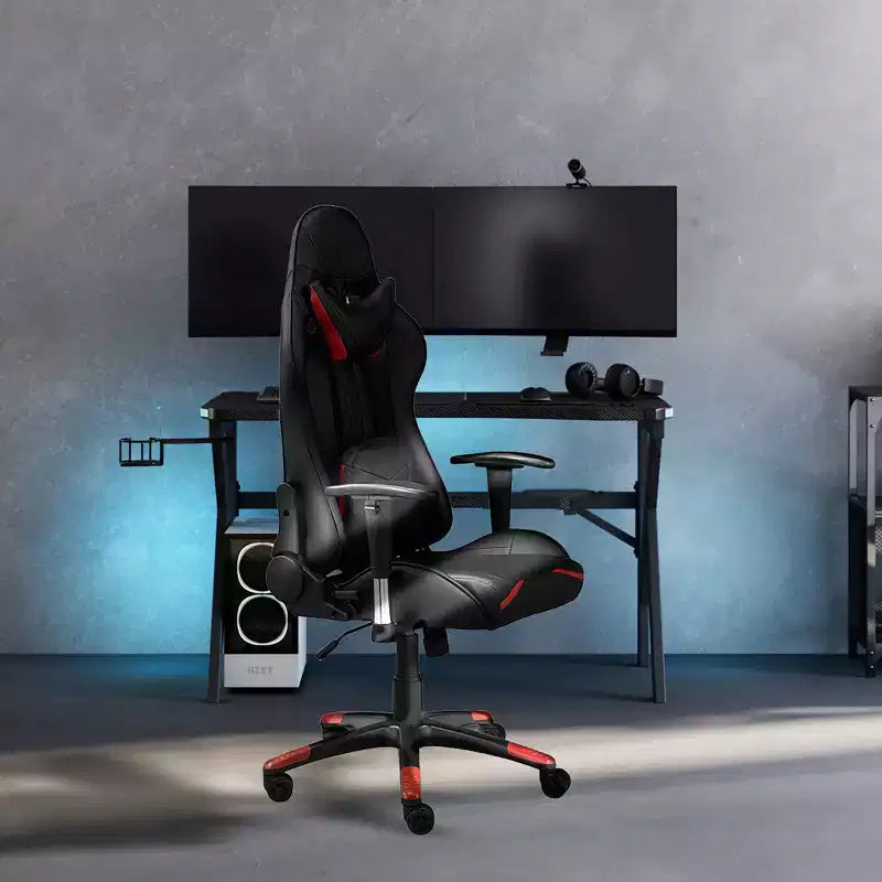 Chaise de jeu  52" noir/rouge